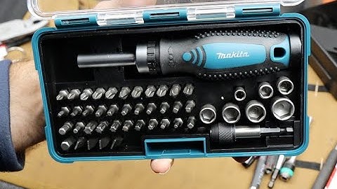 Makita Bit/Nut driver set: Inexpensive, strong enough, solid case, SAE. For apartment warming gift.