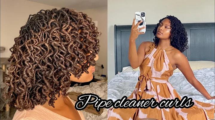 How to: Pipe Cleaner Curls on Microlocs | Long lasting curls for less than $10!!