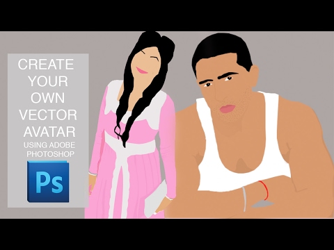 How to create your own vector avatar in Photoshop - step by step tutorial