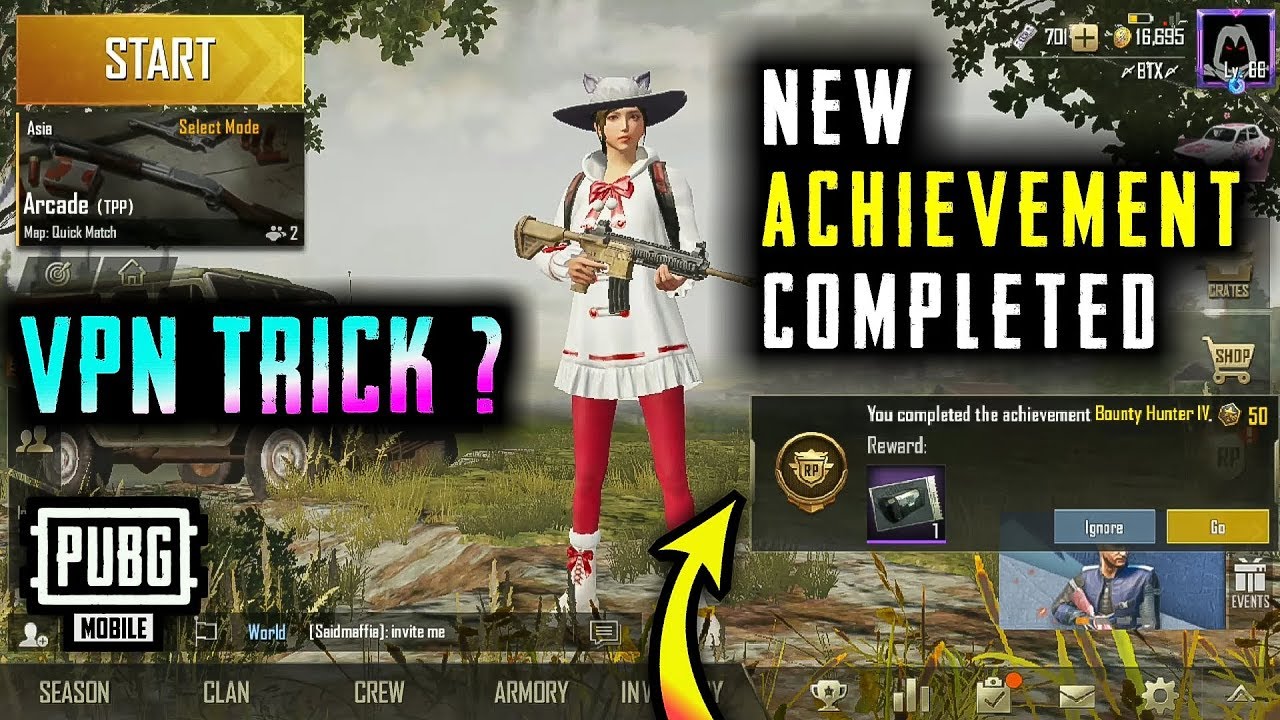 I COMPLETED A NEW ACHIEVEMENT IN PUBG MOBILE | VPN TRICK EXPOSED ? - 