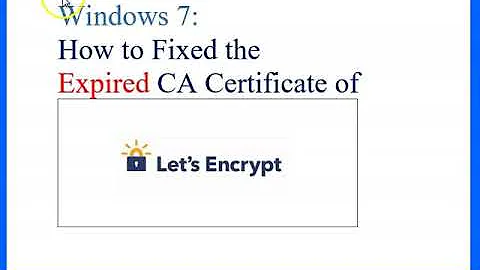 Let's Encrypt DST Root CA Expired