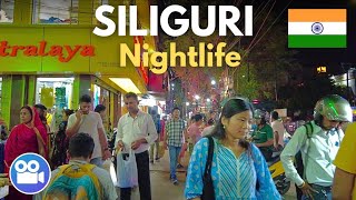 SILIGURI Nightlife Hill Cart Market Area🇮🇳- WEST BENGAL INDIA 2024 Walking Tour