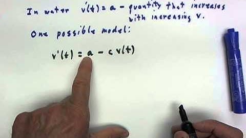 modeling with linear drag force