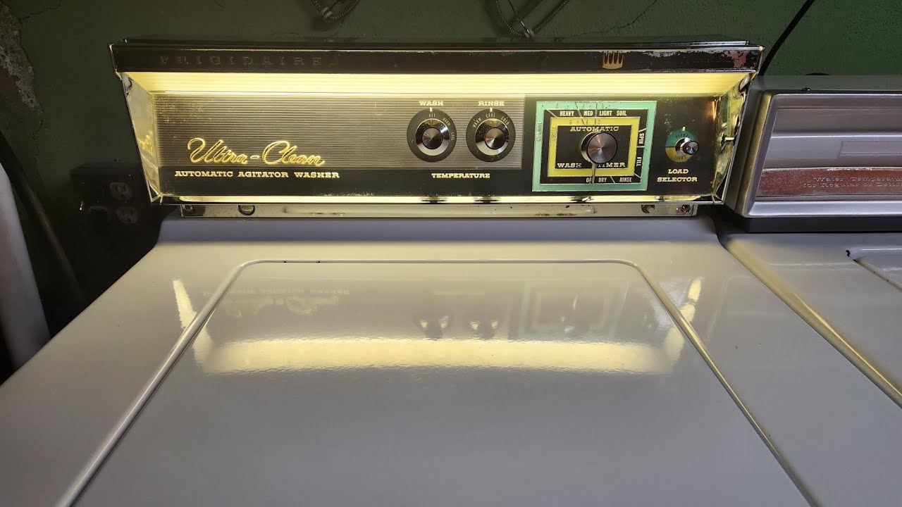 Full Cycle - 1958 Frigidaire Custom Imperial Unimatic Washing a Load of Whites