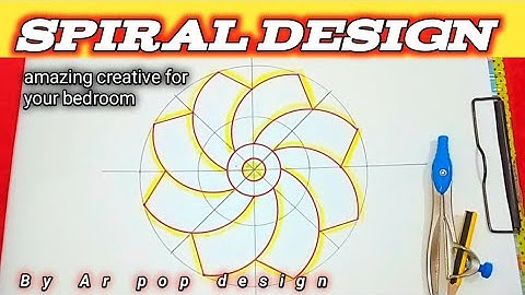 Spiral Flower P.O.P Design Marking Ideas | Ceiling Design Drawing By @ARpopDesign