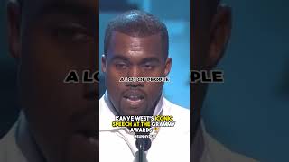 Kanye West's Iconic Grammy Speech 🏆 #kanyewest