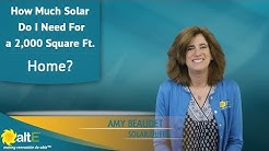 How Much Solar Do I Need For a 2000 SqFt. Home?