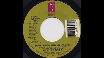 PATTI LABELLE   LOVE NEED AND WANT YOU