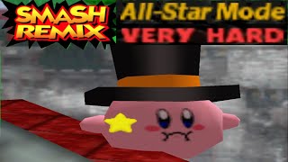 Smash Remix - All Star Mode Gameplay with Magic Hat Kirby (VERY HARD)