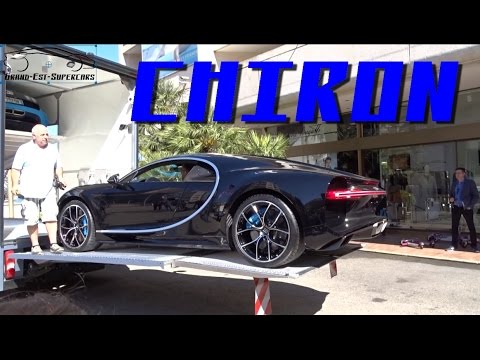 WORLD's FIRST Bugatti CHIRON Start-up & Unloaded in Monaco !