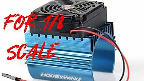 Installing a Hobbywing heatsink and cooling fan. on Arrma Notorious 6s BLX.