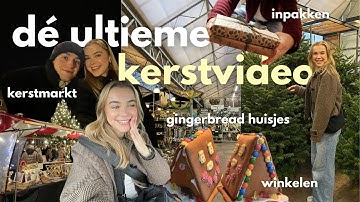 dé ultieme kerstvideo: kerstmarkt, gingerbread huisjes, winkelen + cadeaus inpakken | bookmas dag 22