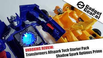 Unboxing Review: Transformers Allspark Tech Starter Pack Shadow Spark Optimus Prime
