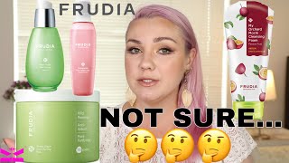 FRUDIA BRAND REVIEW, GREEN GRAPE SERUM, PEELING PADS, POMEGRANATE CREAM IN MIST , MY MOCHI CLEANSER