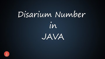Disarium Number in Java || BluejCode
