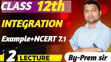 Integration Class 12 | Chapter 7.1 | integration One Shot | Class 12 Maths Solution  #calculus