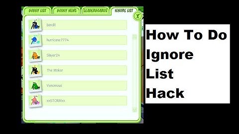 BinWeevils - How To Do Ignore List Hack