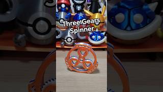 3D Printed Three Gears Fidget Spinner #3d #3dprinting #asmr #shorts #reels