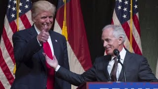 President Trump and Senator Corker trade insults