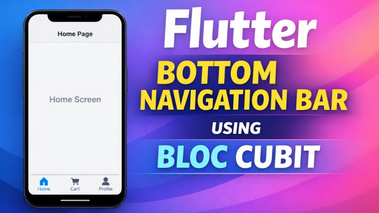 How to create Bottom Navigation Bar in Flutter Bloc Cubit? Step by Step ...