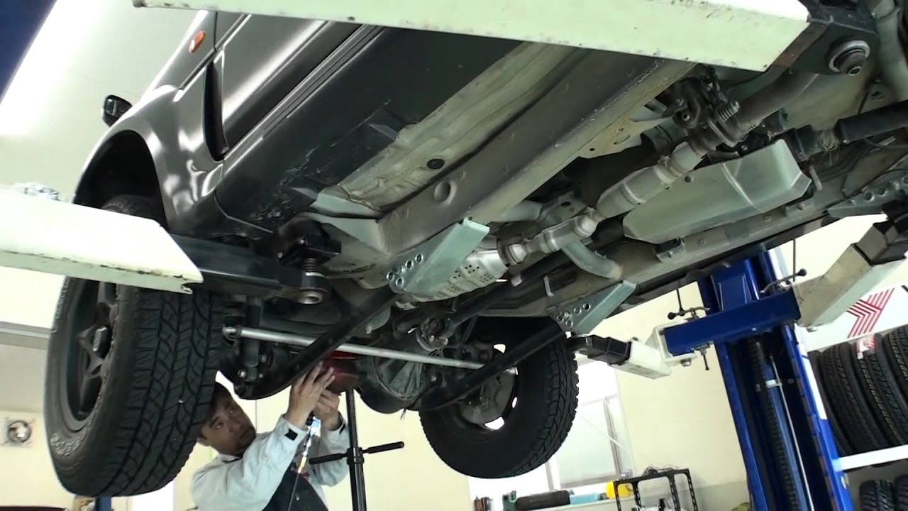 ジムニーシエラJB43 アピオA2000Tiつよし君レッド8段コンプリート　取付作業その１