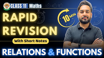 Relations & Functions in 10 Mins🔥😱| Rapid Revision Class 11 Maths | Relation Function Quick Revision