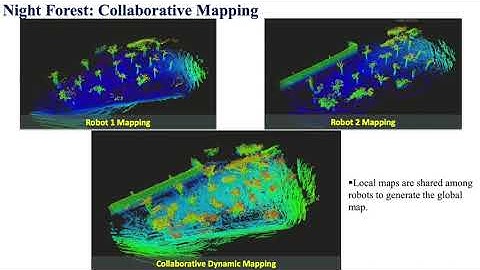 Night time multi robots collaboration for 3D mapping and human activity detection and tracking
