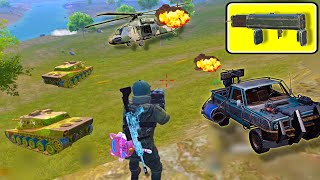 OMG😱USING (M202 + M3E1-A) & AWM SNIPER TO DESTROY TANK & Helicopters PAYLOAD 3.0💥PUBG MOBILE