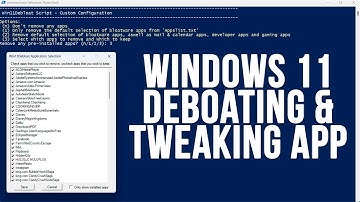 Cleanup and Debloat Your Computer with the Win11Debloat Tool