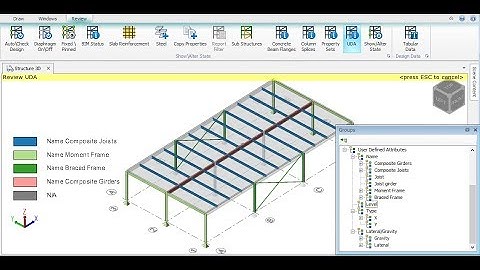 User Defined Attributes in Tekla Structural Designer