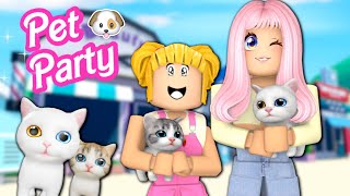 Jugando Pet Party con Goldie -  Mascotas Mas Tiernas de Roblox