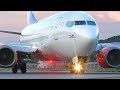 SAS Boeing 737-700 CLOSE UP Takeoff at Skiathos Airport