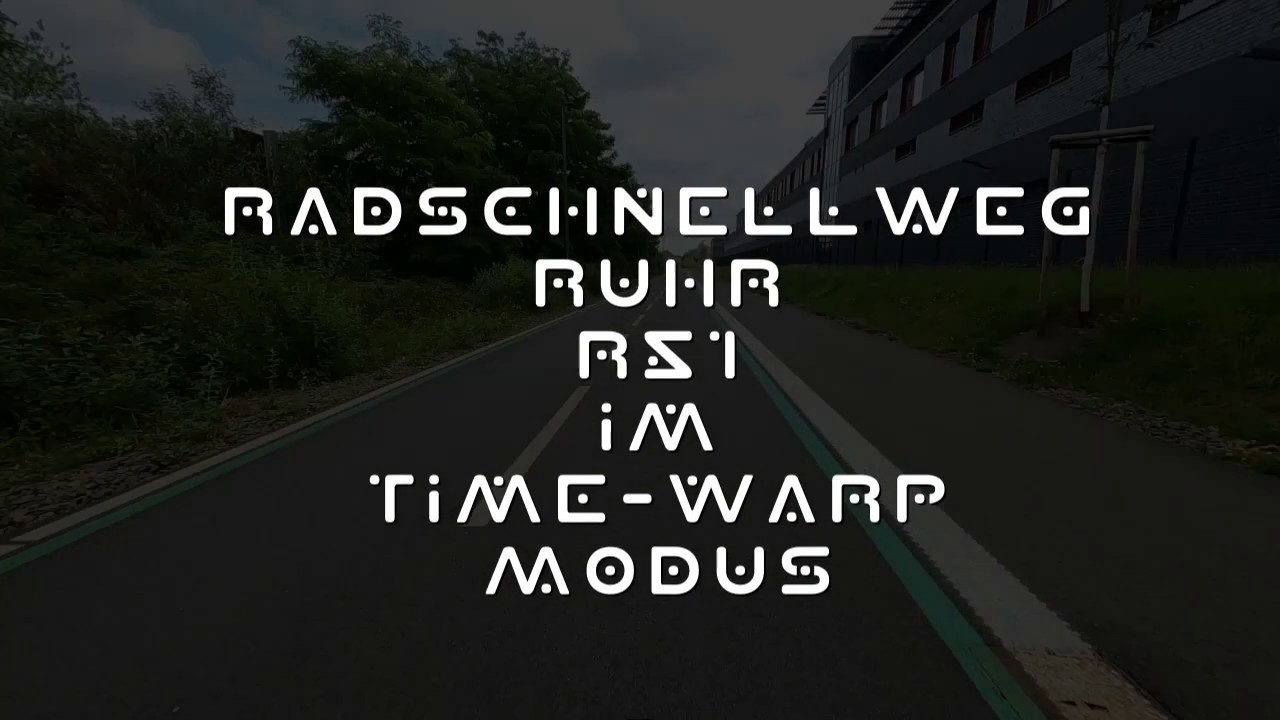 Radschnellweg Ruhr RS1 komplett von Westen nach Osten!