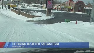 Branson sees 8.5 inches of snow as crews work to clear roads
