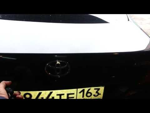 Электропривод багажника в действии Toyota corolla 150