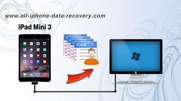 How to Export Contacts from iPad Mini 3 to vCard on Computer, iPad Mini 3 Contacts to VCF Files