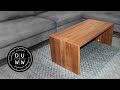 How to build a waterfall coffee table