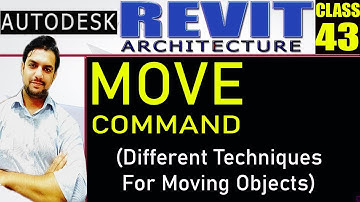 REVIT |43 Move Command in Revit Architecture |Cad Tutorials By Yasir