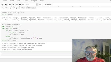 Python - Correction C1P31Ex2 - Les chaînes de caractères