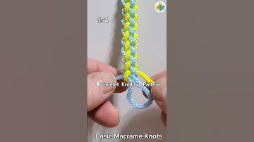 #154 Bracelet Knitting Tutorial, Macrame #shorts #macrametutorial #tricks #howto #craftideas