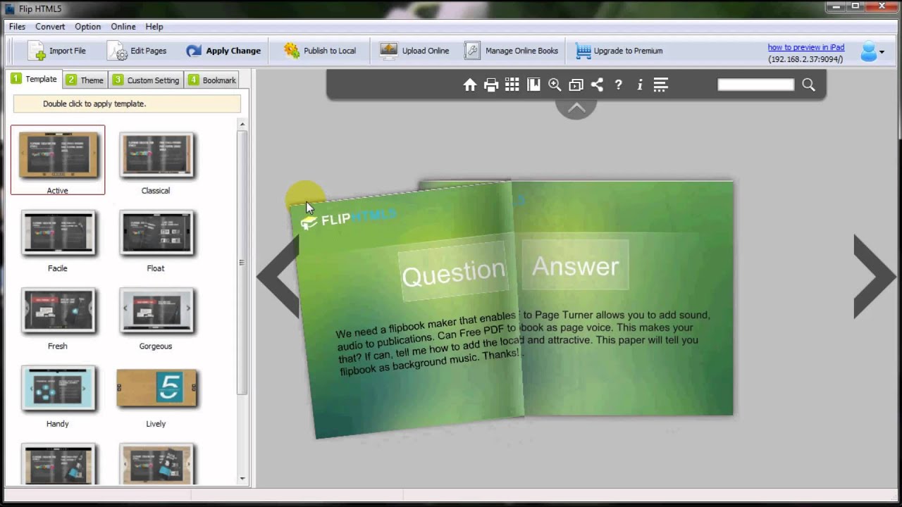 online flip book presentation