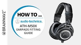 HOW TO GUIDE : Installing Brainwavz Oval earpads on the Audio Technica ATH-M50X Headphones screenshot 2