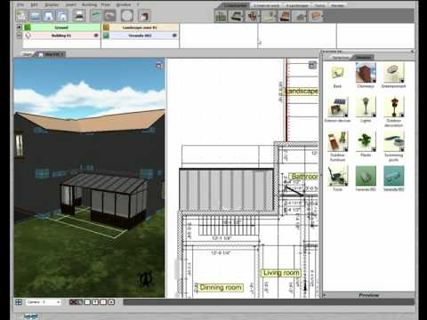  3D  Home  Design  by Livecad Tutorials 19 The veranda YouTube