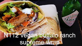 N112 vegan supreme Buffalo ranch wrap