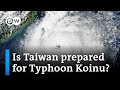 Record-breaking winds as Typhoon Koinu makes landfall in Taiwan | DW News