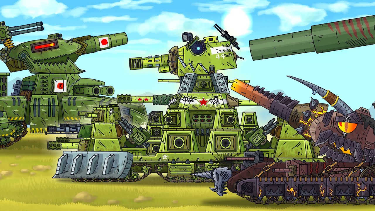 Kartoonコリンシアン　ワールド　ボバン　エウゼビオ　ネドベド　ハジ I'M SURROUNDED BY MONSTERS, BUT NOT BROKEN! KV-44 VS Japanese Dora