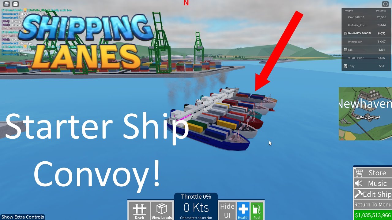 Roblox Shipping Lanes Starter Ship Convoy YouTube