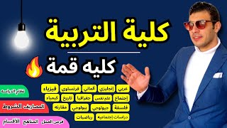 كلية التربية | التنسيق الشروط الدراسة الأقسام وفرص العمل | كل التفاصيل اللي محتاج تعرفها