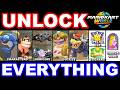 Mario Kart World - How To Unlock EVERYTHING (Characters, Karts, Outfits, Rainbow Road, & MORE!)