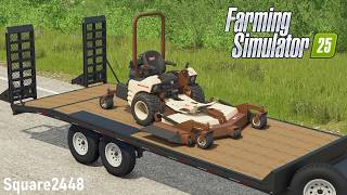 Lawn Care With NEW GrassHopper Mower! | FS25 Landscaping